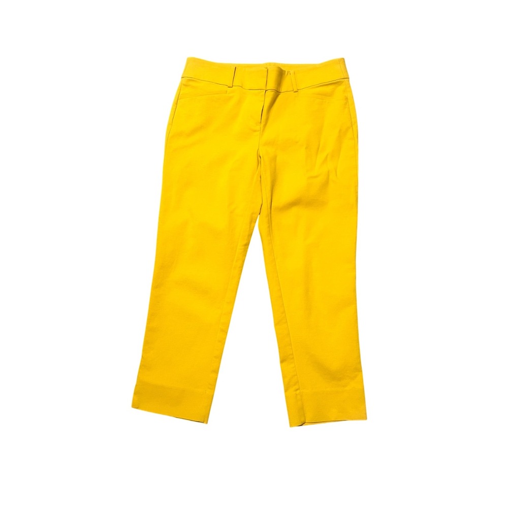 LOFT Marisa,‎ The Riviera Pant, Yellow, Cropped, Career, Women's, Size 4P